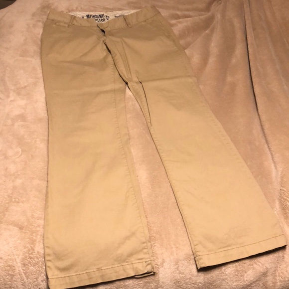 Mossimo Supply Co womens bootcut khaki pants sz 11 - Picture 1 of 6
